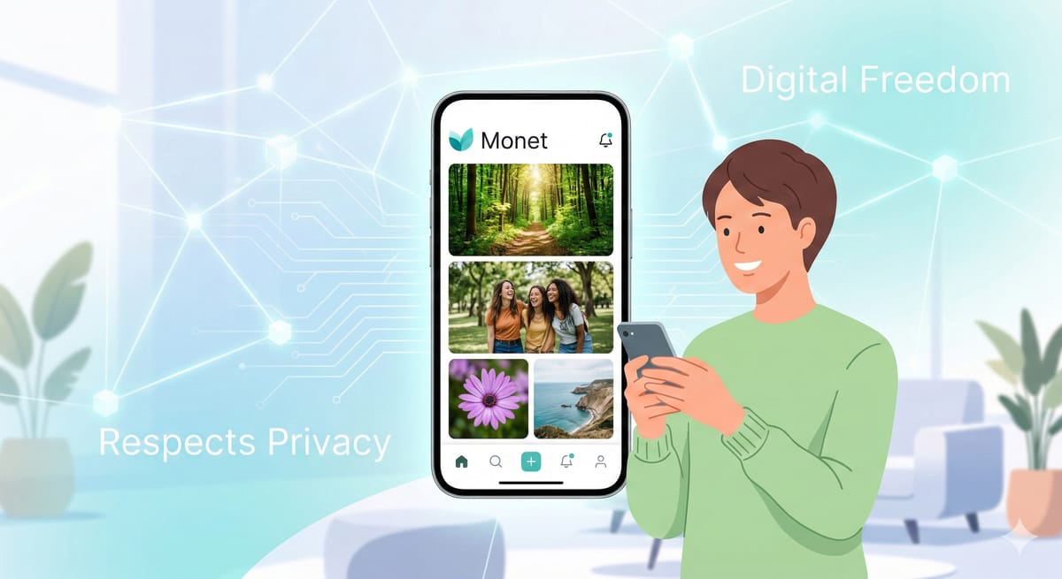 Monet - Meine dezentrale Instagram-Alternative für wahre digitale Freiheit